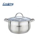 SEMIOALA INOX+CAPAC, 24 X 13.5 CM, 6.1 L, AMIRA, COOKING BY HEINNER - HR-MSF-061