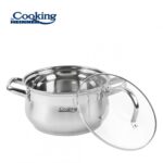 SEMIOALA INOX+CAPAC, 24 X 13.5 CM, 6.1 L, AMIRA, COOKING BY HEINNER - HR-MSF-061