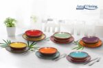 SERVICIU MASA CERAMICA 18PCS, AQUARELLE, ART OF DINING BY HEINNER - HR-WDF-18A