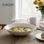 SERVICIU MASA DIN OPAL ALB 18 PIESE, ELYA, ART OF DINING - HR-AHL-18EL - imagine 7