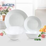 SERVICIU MASA DIN OPAL ALB 19 PIESE, ARIANA, ART OF DINING - HR-AHL-19AR - imagine 2