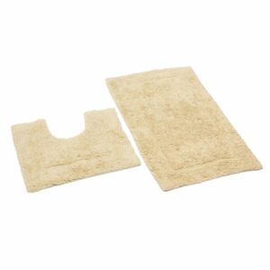 Set 2 Covorase baie - Crem - HR-BATHM2-BEJ