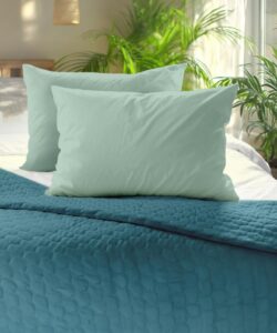 SET 2 FETE DE PERNA 50X70 CM VERDE - HR-2PLW50/70VER - imagine 2