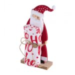 Set 2piese: decoratiune; prosop bucatarie Santa - HR-DECOXMAS-MOS