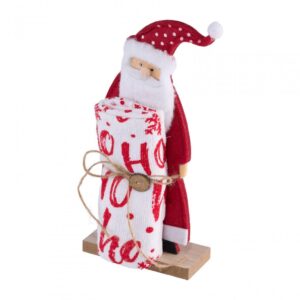 Set 2piese: decoratiune; prosop bucatarie Santa - HR-DECOXMAS-MOS