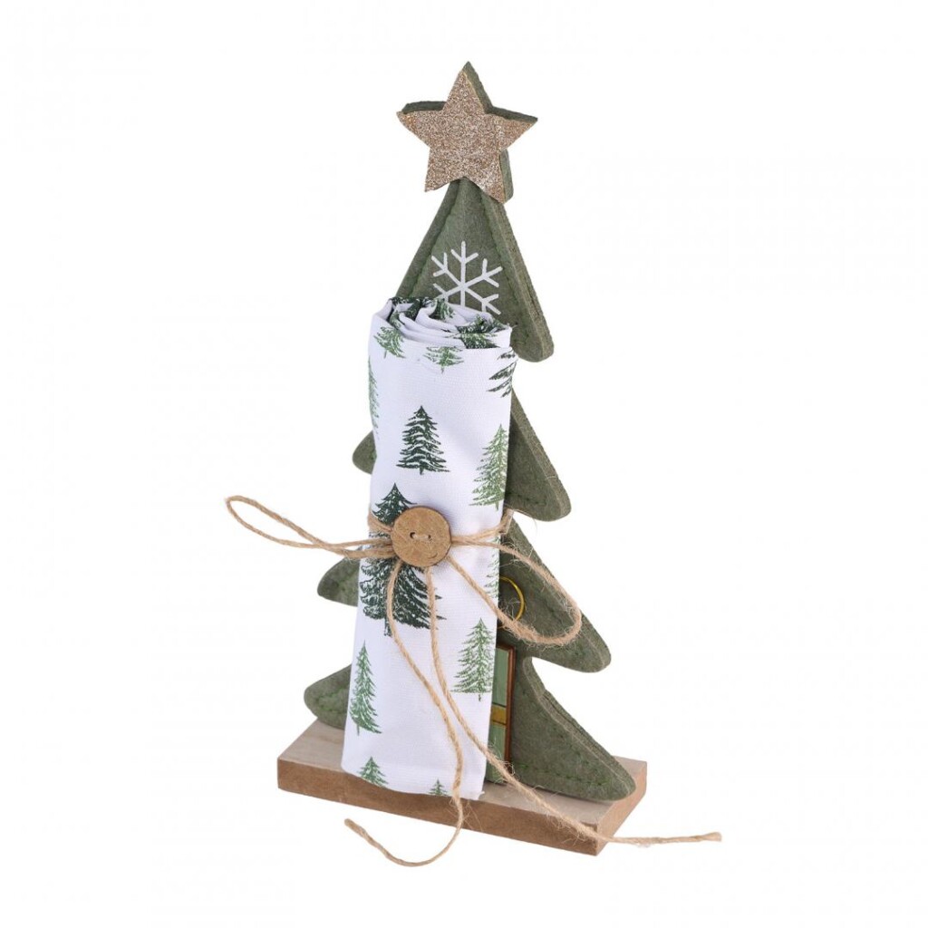 Set 2piese: decoratiune; prosop bucatarie Tree - HR-DECOXMAS-TREE Set 2piese: decoratiune; prosop bucatarie Tree - HR-DECOXMAS-TREE