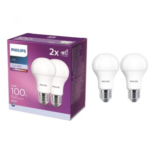 Set 2x becuri LED Philips, E27, 12.5W (100W), 220-240V - 000008718699726959