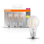 Set 3 becuri Led Osram, E27, 7W, 806 lumeni, lumina calda (2700K) - 000004058075819290 - imagine 2