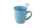 SET 3 CANI CERAMICA 354 ML, ELECTRA, ART OF DINING BY HEINNER - HR-WDF-3543