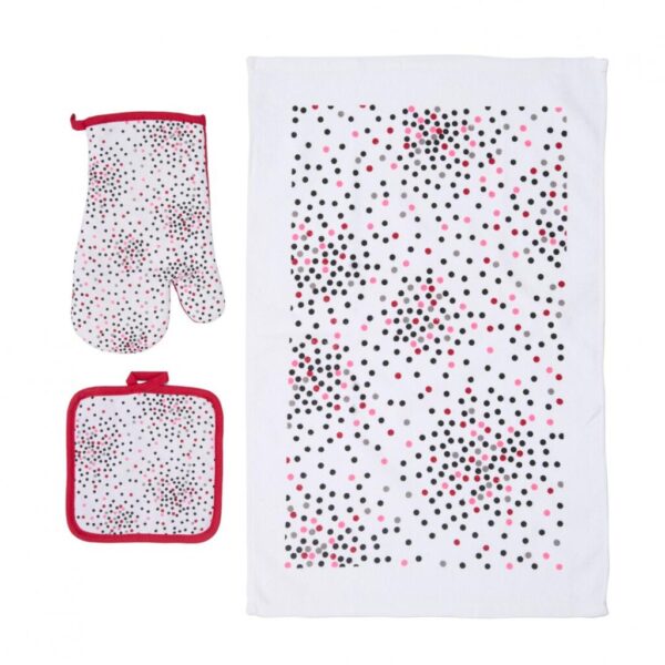 SET 3 PIESE BUCATARIE DOTS - HR-3KSTWL-DTS