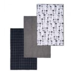 SET 3 PROSOAPE GRI BUCATARIE USTENSILE - HR-3TWL70-SPNG