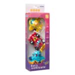 SET 3 VEHICULE ACTIONATE PRIN INERTIE- CAMION ALBASTRU - MOMKI899-17EABS