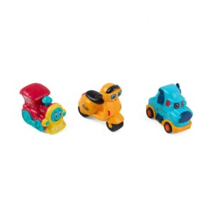 SET 3 VEHICULE ACTIONATE PRIN INERTIE- MASINUTA ALBASTRA - MOMKI899-17AABS