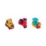 SET 3 VEHICULE ACTIONATE PRIN INERTIE- MASINUTA GALBENA - MOMKI899-17AG