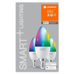 Set 3x bec LED Ledvance SMART + WIFI B40, E14 FS3, 5W (40W) - 000004058075485938