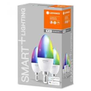 Set 3x bec LED Ledvance SMART + WIFI B40, E14 FS3, 5W (40W) - 000004058075485938