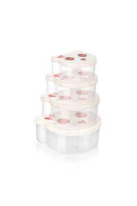 SET 4 CASEROLE CU CAPAC, PLASTIC, PUCCA, ART OF DINNING BY HEINNER - HR-QL-BS4P