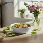 SET 6 BOLURI SALATA OPAL ALB 16 CM, AIDA, ART OF DINING BY HEINNER - HR-AHL-E16B6 - imagine 2