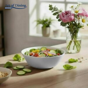 SET 6 BOLURI SALATA OPAL ALB 16 CM, AIDA, ART OF DINING BY HEINNER - HR-AHL-E16B6