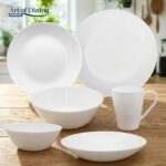 SET 6 CANI OPAL ALB 380 ML, AIDA, ART OF DINING BY HEINNER - HR-AHL-E3806 - imagine 4