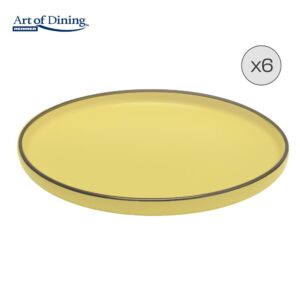 SET 6 FARFURII INTINSE CERAMICA 27 CM, MEDEEA, ART OF DINING - HR-WDF-M276