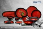 SET 6X CANA CERAMICA 350 ML, VULCANO, ART OF DINING BY HEINNER - HR-LH-VC3506