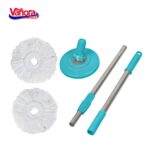 SET CURATENIE CU MOP ROTATIV, CLEAN360, ALBASTRU - VN-ULF-2COLA - imagine 6