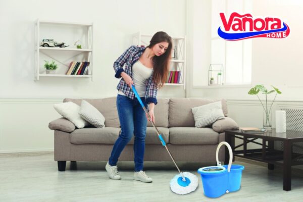 SET CURATENIE SUPER EASY CLEAN, MOP ROTATIV 360, VANORA HOME - VN-GRH-LV-04