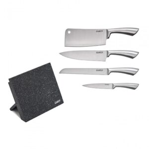 SET CUTITE DE BUCATARIE, 5 PIESE, SILVER, COOKING BY HEINNER - HR- EVI-S003-F