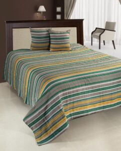 Set cuvertura pat dubla Verde - HR-CUV-220GRN