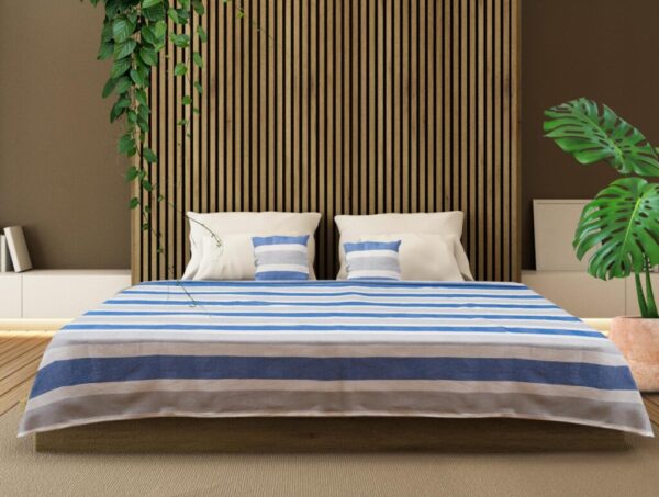 SET CUVERTURA PAT KS 200X220CM ZIA BLUE - HR-CUV220-ZIAB