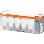 Set de 5x bec Led Osram, LED BASE CLASSIC A, E27, 8.5W (60W) - 000004058075152632