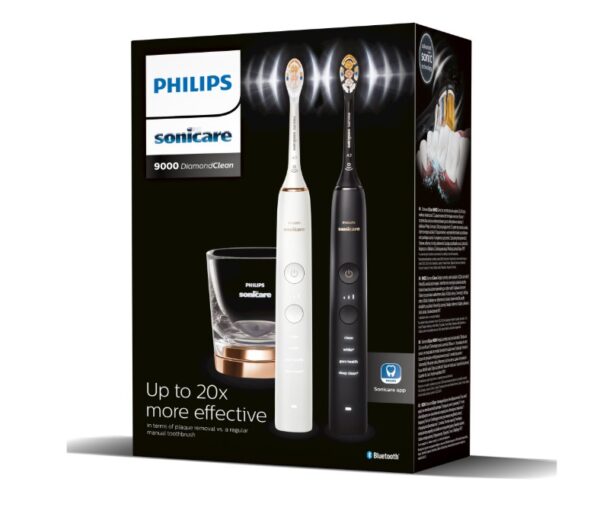 Set de doua periute sonice Philips Sonicare HX9914/69 Diamond Clean