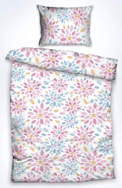 Set de pat, cearceaf cu elastic 180x200, Joy - HR-180-144FIT-JOY