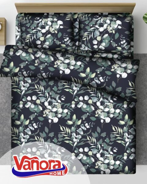 Set de pat king size bumbac, 92 gsm, Jade - VN-KGBED92-JDE