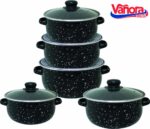 SET GATIT 10 PIESE EMAILAT, PETRA, VANORA HOME - VN-E-C537