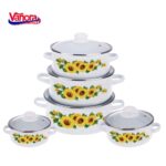 SET GATIT 10 PIESE EMAILAT SUN FLOWER, VANORA HOME - VN-E-C550