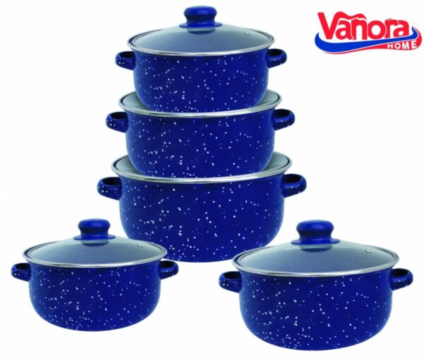 SET GATIT 10 PIESE EMAILAT, ZORA, VANORA HOME - VN-E-C538