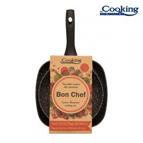 SET GATIT 2 PIESE ALUMINIU BON CHEF, COOKING BY HEINNER - HR-BET-2GT