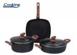 SET GATIT 5 PIESE ALUMINIU FORJAT, MALTA, COOKING BY HEINNER - HR-BET-5MLT