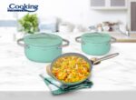 SET GATIT 5 PIESE ALUMINIU PRESAT, CRETA, COOKING BY HEINNER - HR-BET-5CRT