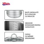 SET GATIT DIN INOX 8 PIESE, MEDINA, VANORA HOME - VN-HJ-8PCS