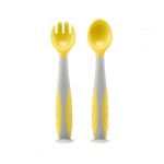 Set lingurita si furculita, galben, U-Grow - UG-218YE