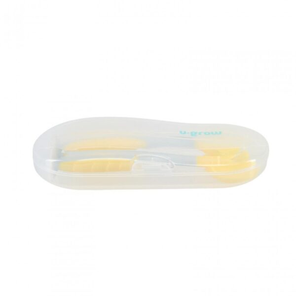 Set lingurita si furculita, galben, U-Grow - UG-218YE