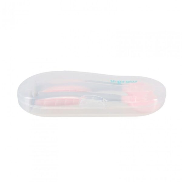 Set lingurita si furculita, roz, U-Grow - UG-218PK