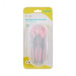 Set lingurita si furculita, roz, U-Grow - UG-218PK