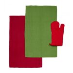 Set manusa 3 piese Craciun-Rosu - HR-3KS-XMASR