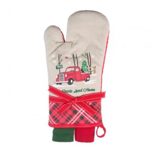 Set manusa bucatarie 3 piese Craciun Car - HR-3KS-XMASC