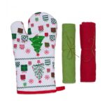 Set manusa bucatarie 3 piese Craciun MIX - HR-3KS-XMAS