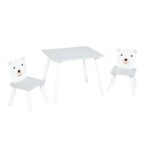 Set masuta si 2 scaune, cu spatiu de activitati, Bear, U-Grow - UG-74KINET - imagine 3